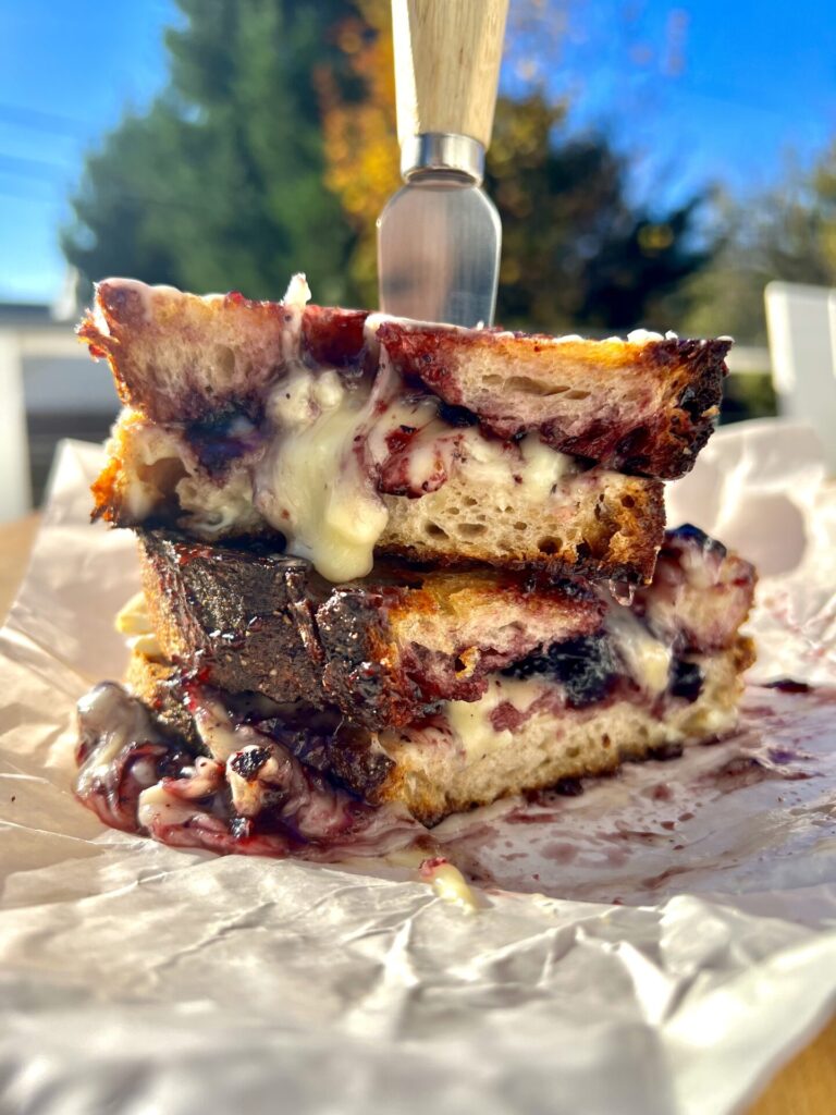 The Ultimate Brie Grilled Cheese With Blackberry Jam